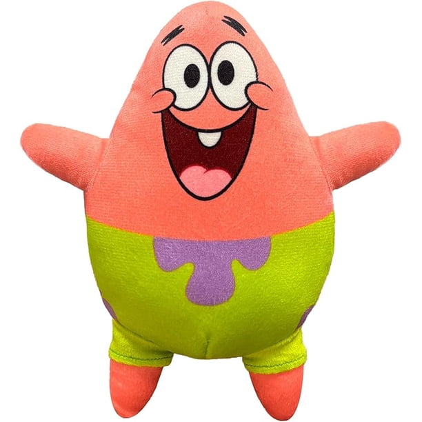 PELUCHERIA - Bob Esponja de Peluche Original Oficial Clasico (Patricio Estrella 18 cm, 1, Unidad)
