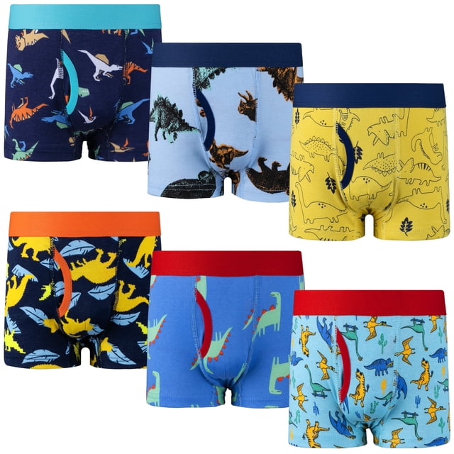 BIG ELEPHANT Paquete de 6 Bóxers para Niños – 100% Algodón, Ropa ...
