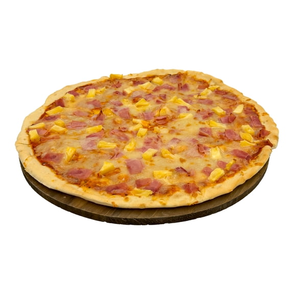 Pizza Hawaiana Entera con Piña y Jamón, 1 Pieza