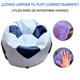 thumbnail image 3 of Sillón Puff Balón De Soccer Grande Adulto Blanco/azul Lunics Puff Soccer Gde BC/AZ, 3 of 6
