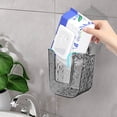 thumbnail image 3 of Amzcrzy Caja De Almacenamiento De Adornos Con Ventosa Al Vacío, Caja De Almacenamiento Montada En La Pared Para El Baño Del Hogar, Limpiador Facial Para Baño, Toallitas Húmedas Transparentes De Lujo, 3 of 5