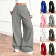 thumbnail image 1 of RKSTN Wide Leg Sweatpants for Women Plus Size High Waist Wide Leg Athletic Jogger Pants Womens Casual Solid Baggy Comfy Drawstring Running Gym Fitness Sport Pant with Pockets, 1 of 9
