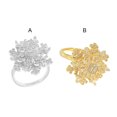 thumbnail image 2 of Qarigey Anillo de apertura para mujer, anillos de decoración de cobre, decoraciones de mano ajustables, joyería chapada para niñas y mujeres, joyería Ropa, zapatos y accesorios Miscelánea Plata Qarigey AP014632-01, 2 of 6
