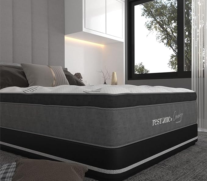 Elegante Colchón Ortopédico King size Gel Memory Foam Mega COLCHONETA 32 cm de Altura Restonic