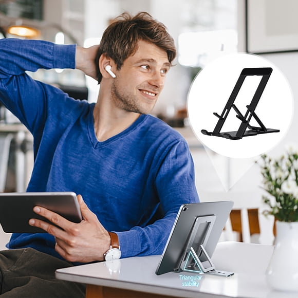 Soporte para teléfono de coche, soporte de escritorio portátil para computadora, soporte de escritorio flexible, adecuado para tabletas, teléfonos móviles, soporte de elevación, disipación de calor pa