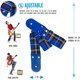 thumbnail image 2 of Correa para guitarra, Strap guitarra acústica, bajo eléctrico, guitarra eléctrica Kidam Escoces azul rey, 2 of 3