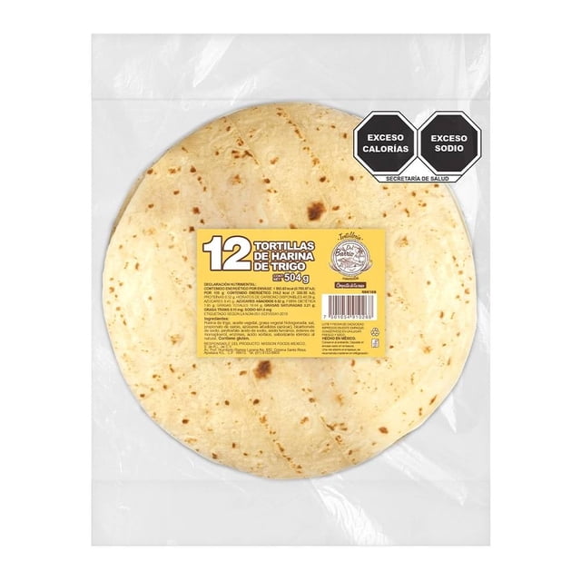Tortillas de harina Del Barrio de trigo 12 pzas