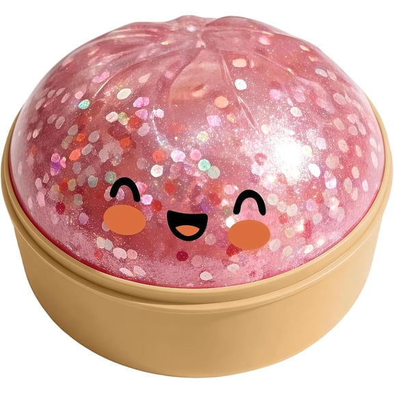 Dumpling Squishy - Alivio de Estrés para Adultos, Rebotador Lento y Coleccionable para Escritorio (Pink)