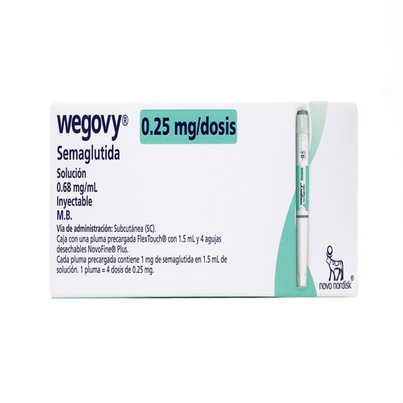 Wegovy 0.25Mg Pluma 4 Dosis .68Mg