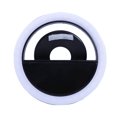 thumbnail image 1 of LED de enganche Selfie Ring Light USB recargable Selfie 3 modos Luz de cámara LED para teléfonos inteligentes Teléfonos con cámara fotográfica (negro), 1 of 7