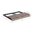 thumbnail image 4 of Escritorio Plegable Rectangular HOMEMAKE FURNITURE Industrial Clásico Color Nogal 80*40*74 cm, 4 of 6