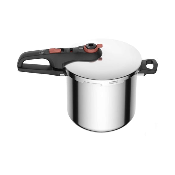 Olla de Presión T-fal Capacidad de 8 Litros Color Gris Modelo P2584403