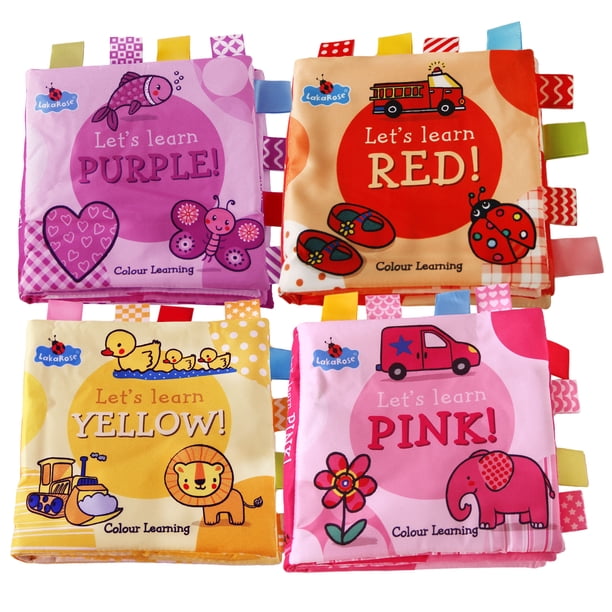 Set de 4 Libros Bebé Texturas Interactivivos Estumulación Dara Baby Jug0032