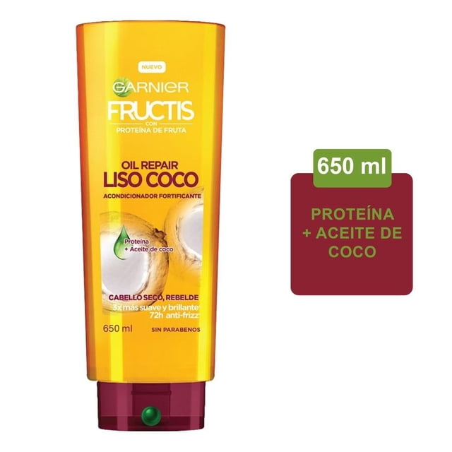 Acondicionador Garnier Fructis oil repair liso coco 650 ml