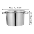 thumbnail image 4 of Olla de acero inoxidable para sopa, olla multiusos, utensilios de cocina, cubo de aceite, 4 of 6