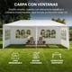 thumbnail image 2 of Carpa Toldo 3x6 Metros con Paredes Y Ventanas Reforzado Plegable Impermeable Facil Armado Y Transporte para Jardín Casa Exterior Uso Rudo Acero Lona (Blanco), 2 of 7