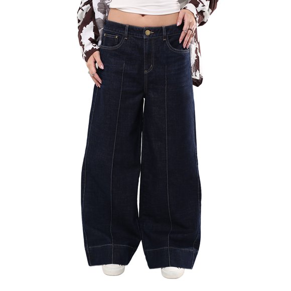 Pantalón Recto Mujer Savi Jeans Azul Cadera Media SB4746