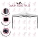 thumbnail image 3 of Toldo Carpa Plegable Reforzada sin Paredes 2x2 m Color Blanco, 3 of 5