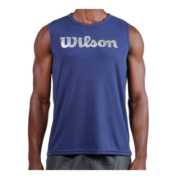 Playera Wilson para Hombre, Azul Talla CH
