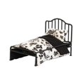thumbnail image 1 of perfecl Miniature Metal Dollhouse Bed with Arched Headboard 1 12 Scale Furniture for Collector Kids Bedroom Accent Piece, 1 of 7
