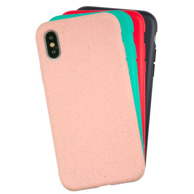 Funda para iPhone X, Case InstaCase Biodegradable Negro EcoFriendly iPhone X, Protector para iPhone X Biodegradables