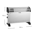 thumbnail image 4 of Calefactor eléctrico Atvio de convección 1500 W Blanco, 4 of 4