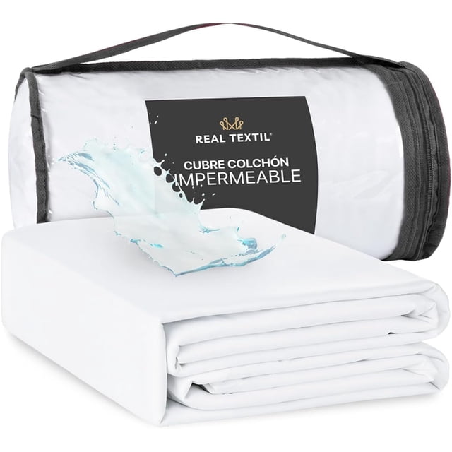 Protector Cubre Colchón 100% Impermeable | Tela Suave e Hipoalegénica con Ajuste Elástico de hasta 45 cms. (King Size)