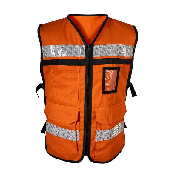 Chaleco tipo Rescatista, IUSA, con reflejos, Color Naranja XG naranja