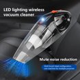 thumbnail image 4 of Aspiradora inalámbrica para coche - aspiración de 9000 Pa, 60 minutos de autonomía, luz LED, uso húmedo/seco, 6 accesorios, portátil para hogar y automóvil, 4 of 9