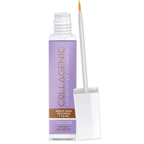Serum Collagenic para Pestañas y Cejas Colágeno, Biotina, Keratina y Hueso de Mamey 8 ml Collagenic Serum Pestañas y Cejas