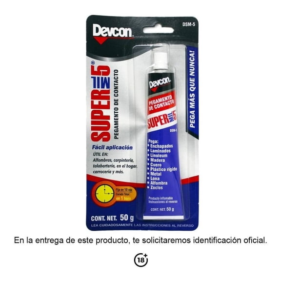 Pegamento de Contacto Devcon Super mil 5 de 50 g