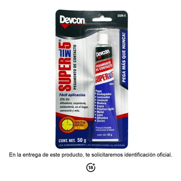 Pegamento de Contacto Devcon Super mil 5 de 50 g