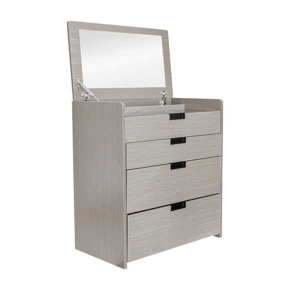 Tocador de Dormitorio Bossa Taburete 4 Cajones y Espejo