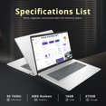 thumbnail image 3 of Laptop HP 17.3 Pulgadas Táctil HD+ AMD Ryzen 5 7430U 16GB RAM 512GB SSD Windows 11 Pro, 3 of 5