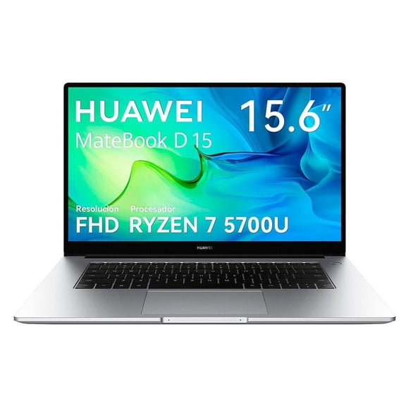 Laptop Huawei MateBook D15 AMD Ryzen 7-5700U 5ta Gen Radeon 16GB RAM 512GB SSD