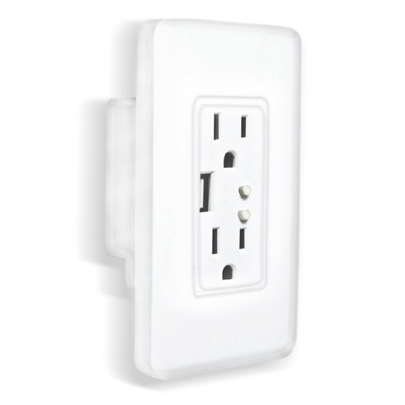 Contacto Doble TechZone Wi-Fi y Cargador USB Smart Home