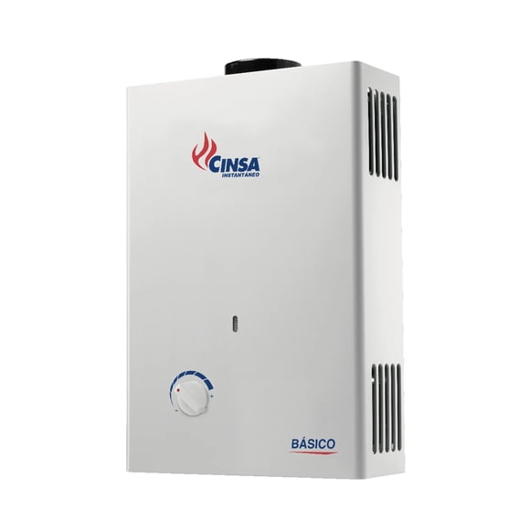 Calentador de agua instantaneo CINSA CIN-06B 6LTS/MINUTO LP