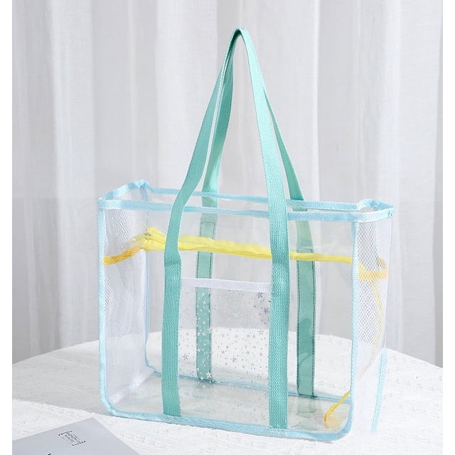 Amzcrzy Caja De Almacenamiento De Adornos, Bolso De Mano Para Mujer, Bolsa De Viaje Transparente De Pvc, Bolsa De Almacenamiento, Práctica Bolsa De Natación, Bolsa De Playa Para Exteriores, Contenedo