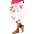 thumbnail image 3 of TaTaai Valentine's Day Pattern Stretchy Elastic Women Tight Fit Yoga Pants High Waisted Non-see-through Breathable Workout Running Casual Full Length Leggings Gift, 3 of 5