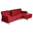 thumbnail image 4 of Sala Modular Reversible Makora Duomo Con Memory Foam, Color Rojo, Lino Respaldo Reclinable De 3 posiciones., 4 of 9