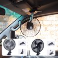 thumbnail image 1 of Ventilador de coche de 12V con velocidad y oscilación ajustables - Ventilador pequeño de viento fuerte para días calurosos, montado en el salpicadero o parabrisas, 1 of 6