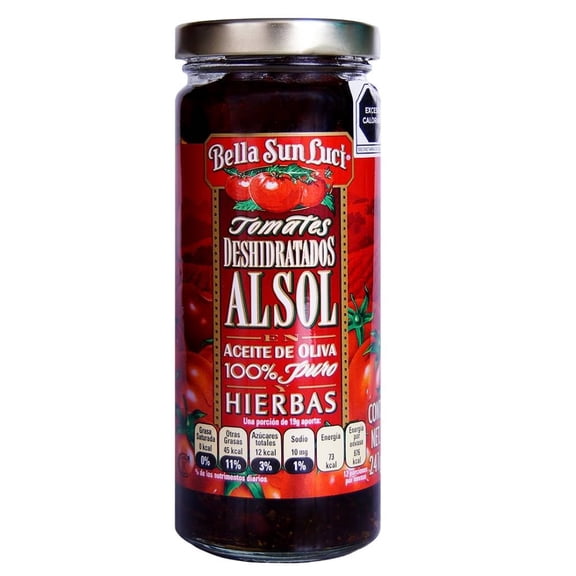 Tomates deshidratados Bella Sun Lucí en aceite de oliva y hierbas 241 g