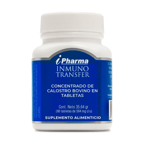 Tabletas Inmuno Transfer Calostro Bovino Concentrado I Pharma