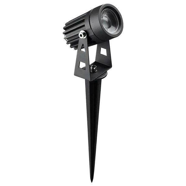 Luminarias StakeLight3W Para Patio StakeLight 1 Pza Luz Blanca 100/240VCA 400Im 5W LED Apert.30° 6000K IP 50 Negro Mate