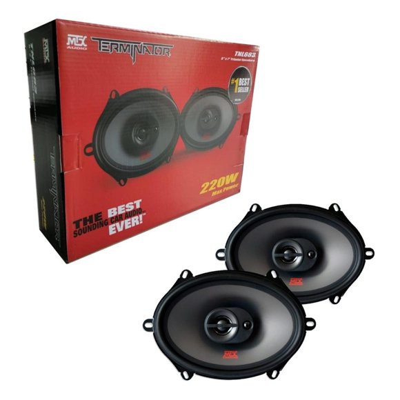 Bocinas Triaxiales MTX Audio TNL683 110 Watts 5x7 o 6x8 Pulgadas 4 Ohms 55 Watts RMS Ford Terminator MTX Audio TNL683