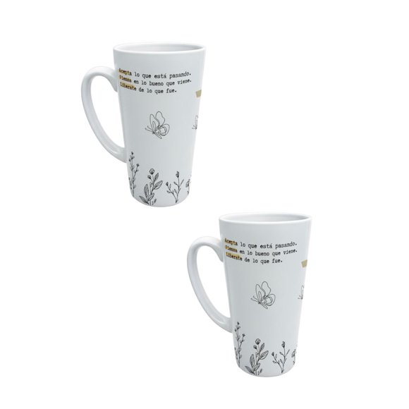 Duo de taza de cerámica 500 ml