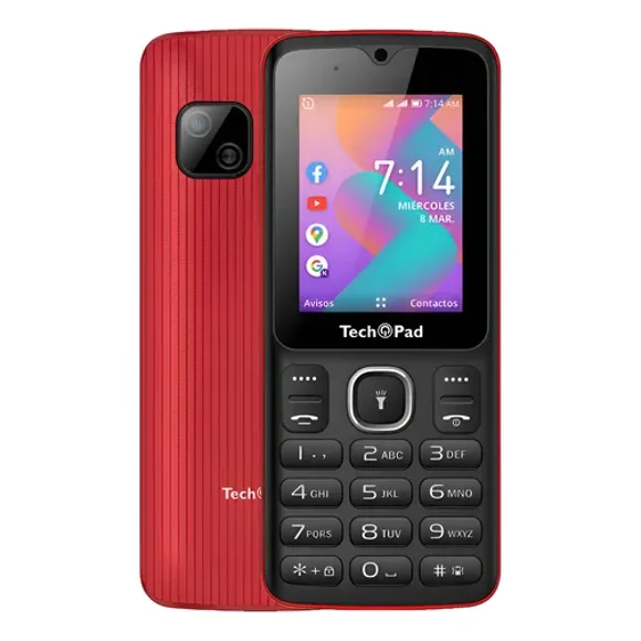 Celular Tech Pad K-Flip Sin WhatsApp Negro