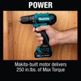 thumbnail image 4 of Taladro inalámbrico Makita FD09R1-R 12 V MAX CXT 2 baterías, 4 of 9