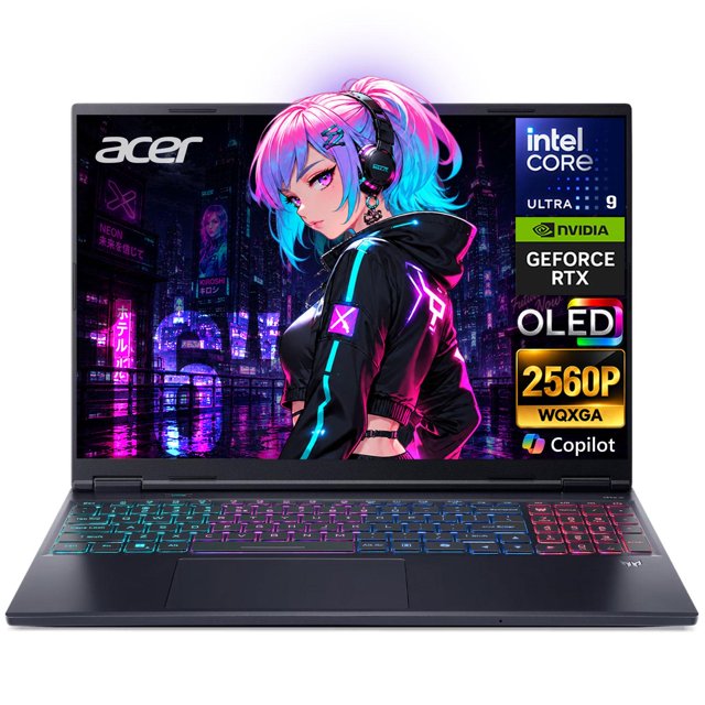 Laptop IA PC Gamer ACER Predator Helios Neo 16S GeForce RTX 5070 Ti 12GB Core Ultra 9 275HX NPU 64GB DDR5 SSD 1TB Pantalla 16" 240Hz Windows 11 Teclado Ingles