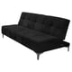 thumbnail image 2 of Sofa Cama Reclinable El Bazar Store New York Terciopelo Negro Futón 3 posiciones Sala, 2 of 7